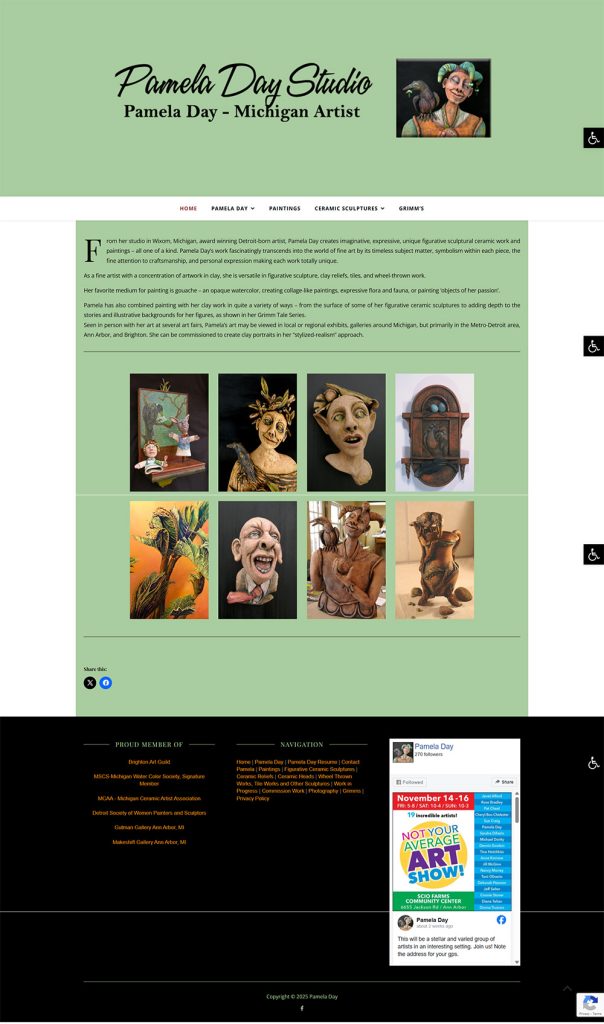 Pamela Day Studio Website