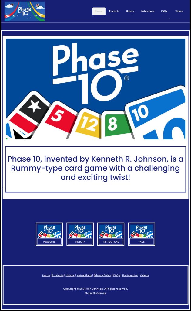Phase 10 Games Website